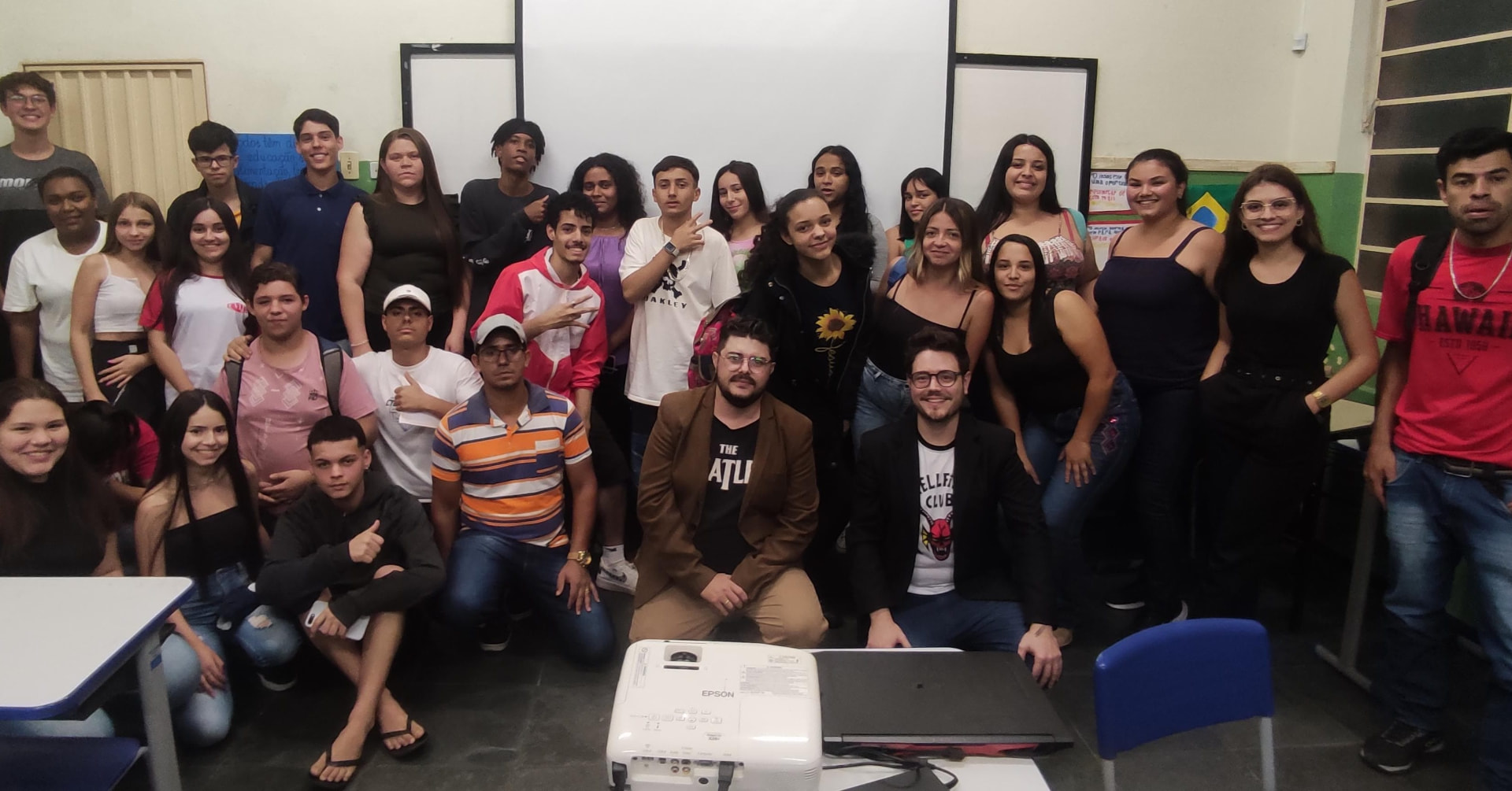 Palestra de Pedro Andrade para estudantes